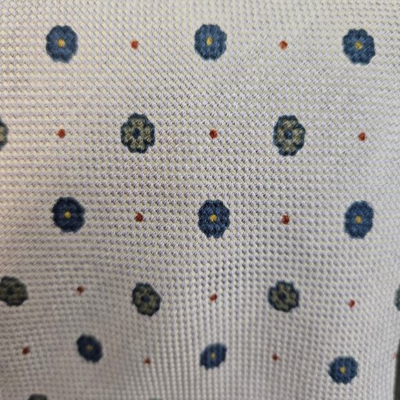 Ermenegildo Zegna Purple Lilac Floral Motif Silk Tie - Picture 6 of 9